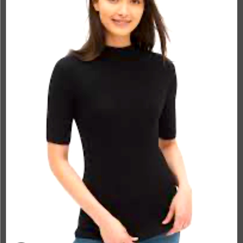 Gap ribbed mock neck sweater- Small Tall